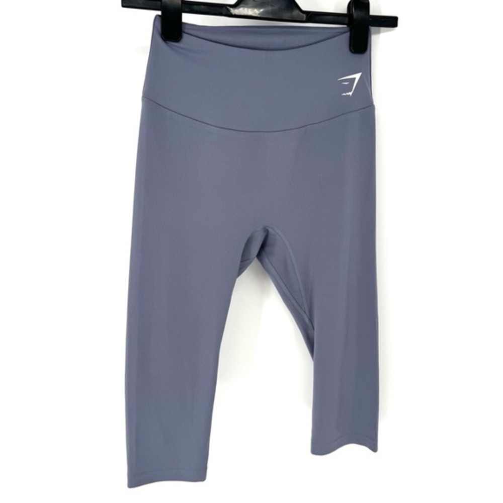 Gymshark Slate Gray High-Waist Cropped Leggings